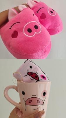 COMBO CHACHITO – PANTUFLAS + MEDIAS + TAZA
