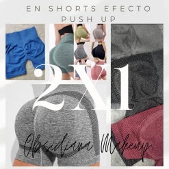 2X1- SHORT DEPORITVO - LEVANTA GLUTEOS - EFECTO PUSH UP -  SHORT SEAMLESS