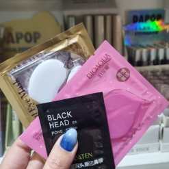 PACK X 3 MASCARILLAS - PARCHE DE LABIOS - PARCHES DE OJOS - BLACK MASK
