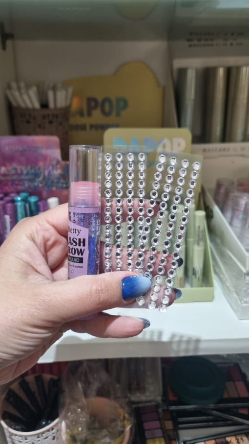 RIMEL DE COLOR - + DOS TIRAS DE STRASS