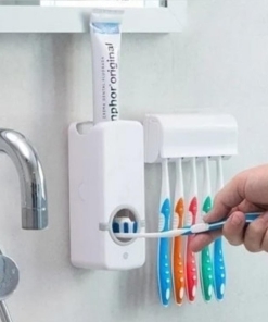 Alternative view of DISPENSER DE DENTRIFICO Y ORGANIZADOR DE CEPILLOS DE DIENTES - PORTA CEPILLO