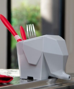 Alternative view of ELEFANTE ESCURRIDOR DE CUBIERTOS LINEA NEGRO Y GRIS