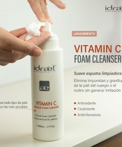VITAMIN C MICELLAR FOAM CLEANSERESPUMA MICELAR DE LIMPIEZA BY IDRAET