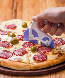 CORTA PIZZA EN FORMA DE BICICLETA - CORTADOR DE PIZZA