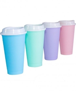 VASOS -VASO TERMICO STARBUCKS LISO COLOR PASTEL