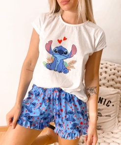 REMERA SUELTA OUTLET- PIJAMA- STITCH