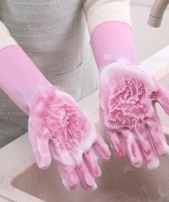 Alternative view of GUANTES DE SILICONA PARA LAVAR
