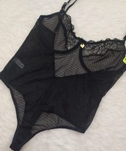 Alternative view of BODY CON ARO- PUNTILLA Y LESS NEGRO - MELIFERA