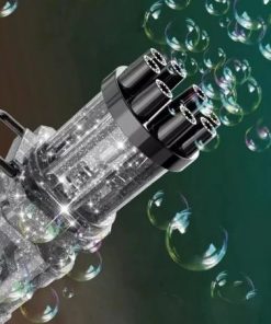 MAQUINA DE BURBUJAS AUTOMÁTICA - CON LUCES - PISTOLA - BURBUJERO