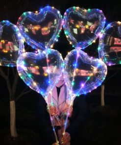 2X1 - GLOBO CORAZON - CON LUZ LED
