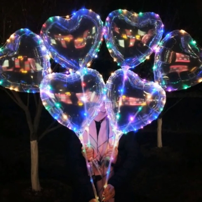 2X1 - GLOBO CORAZON - CON LUZ LED
