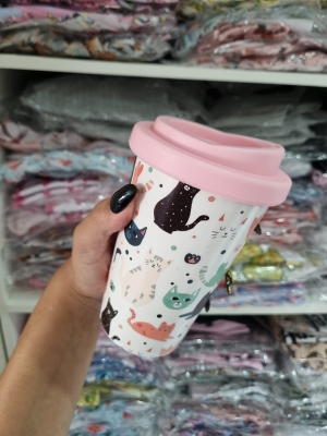 VASO TERMICO GATO- GATITOS - VASOS