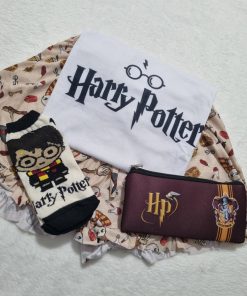 PIJAMAS CORTOS - HARRY POTTER + MEDIAS + CARTUCHERA - PROMO