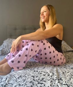 CORAZON- PIJAMAS LARGOS MANGAS CORTAS 