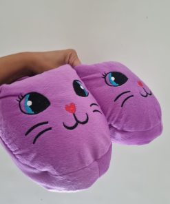 Alternative view of PANTUFLAS GATITO VIOLETA