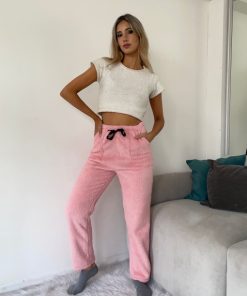 Alternative view of PANTALONES TEDDYS CON BOLSILLOS - PANTALON - ROSA - PIJAMA - POLAR