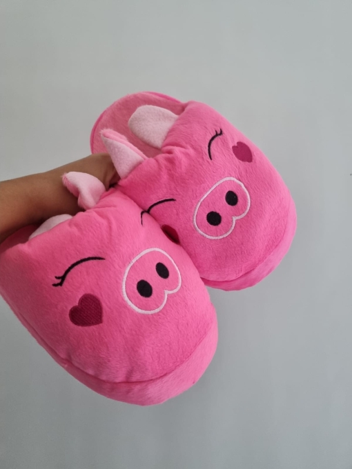 PANTUFLAS CHANCHITO OREJITAS