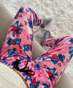 PANTS ANIMADOS CON BOLSILLO - STITCH ROSA