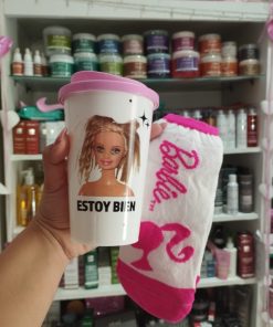 Alternative view of VASO TERMICO BARBIE  CON TAPA- VASOS