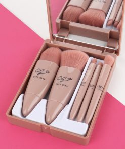 BROCHAS DE MAQUILLAJE - CON ESTUCHE Y ESPEJO