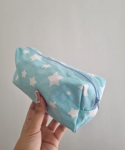 PORTA COSMETICOS - CELESTE - CARTUCHERA