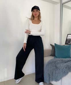 Alternative view of JOGGER NEGRO FRIZADO