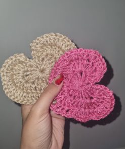 Alternative view of POSAVASOS - POSATAZAS - CON FORMA DE CORAZON - CROCHET