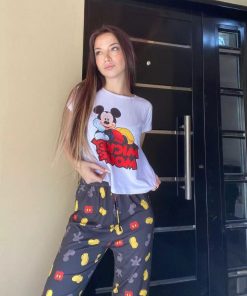MICKEY - PIJAMAS LARGOS MANGAS CORTAS