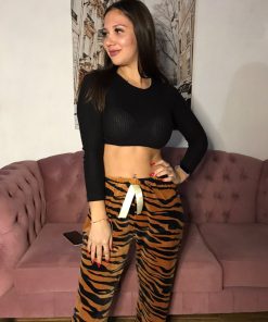 PANTALON PLUSH ANIMAL PRINT PIJAMA- PIJAMAS