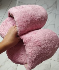 PANTUFLAS ROSA - PELUCHE - PANTUFLONES