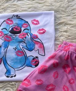 PIJAMA STITCH BESITOS - MANGAS LARGAS PANTALON LARGO - PIJAMAS -