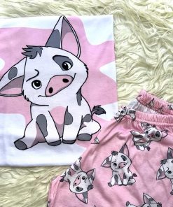 PIJAMA CHANCHITO – MANGAS LARGAS PANTALON LARGO – PIJAMAS LINEA CURVY