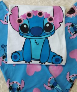 Alternative view of PIJAMA STITCH MARGARITAS - MANGAS LARGAS PANTALON LARGO - PIJAMAS