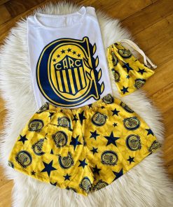 PIJAMAS CORTOS - ROSARIO CENTRAL + BOLSITA
