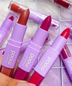 LABIAL DUO RUBY ROSE + VITAMINA E- LIQUIDO Y EN BARRA - ACABADO MATTE - BATOM DUO