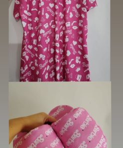 COMBO BARBIE - COMBO ROSA - PANTUFLAS + REMERON