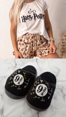 COMBO HARRY POTTER VERANO - PANTUFLAS + PIJAMA
