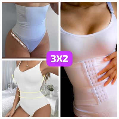 3X2 - COMBO DE FAJAS BLANCAS EN PROMO