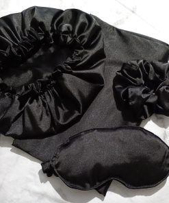 KIT DE SATEN - COFIA + ANTIFAZ + SRUNCHIE + FUNDA - SATIN