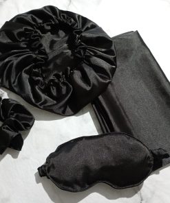 Alternative view of KIT DE SATEN - COFIA + ANTIFAZ + SRUNCHIE + FUNDA - SATIN