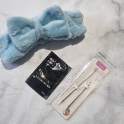 COMBO SKIN CARE - VINCHA + PINZAS DE EXTRACCION + MASCARILLA DE PUNTOS NEGROS - PROMO