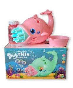 Alternative view of PISTOLA DE BURBUJAS - DELFIN - ROSA O VERDE AGUA - BURBUJERO