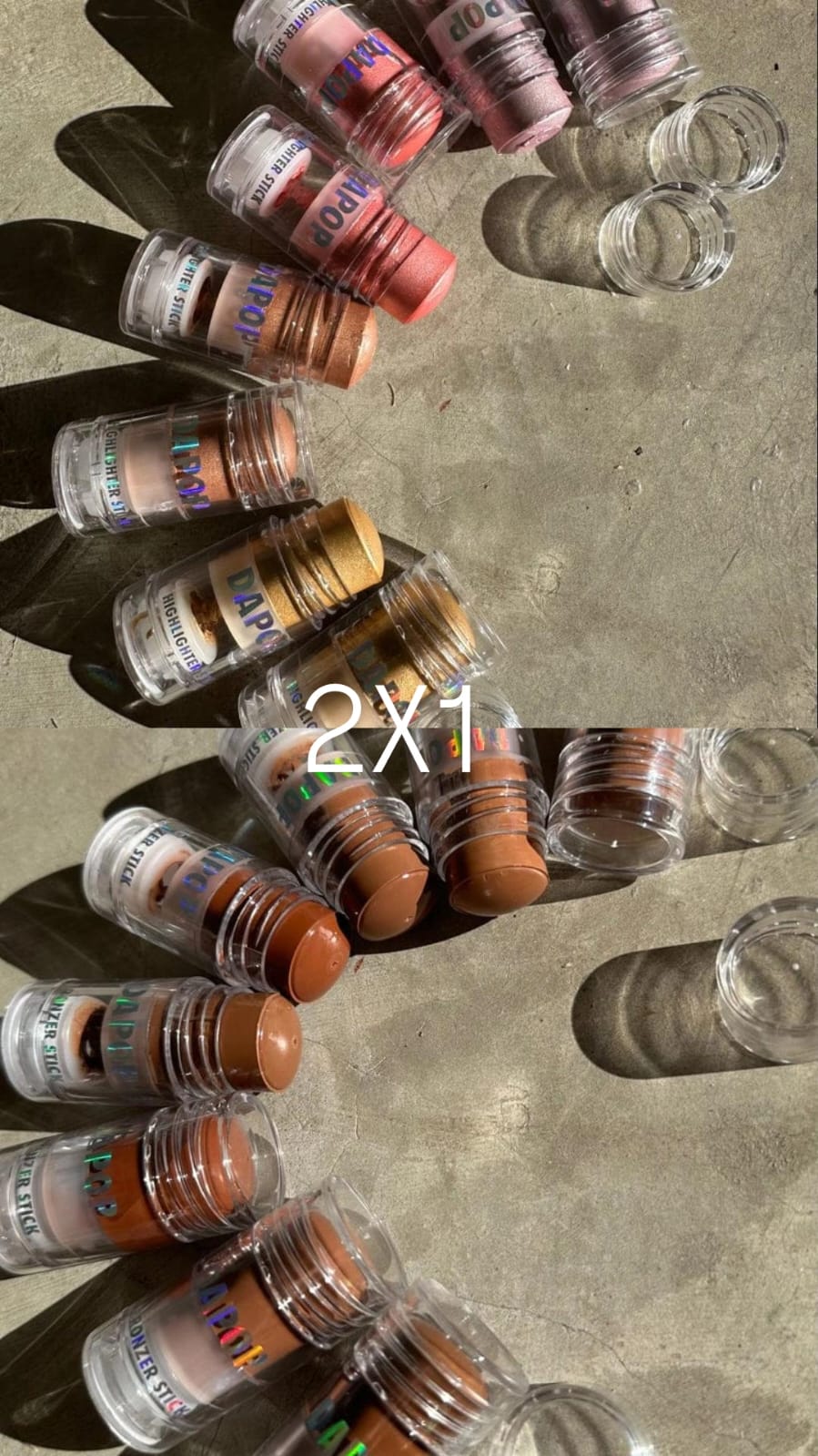 2X1 - BRONZER + ILUMINADOR DAPOP -