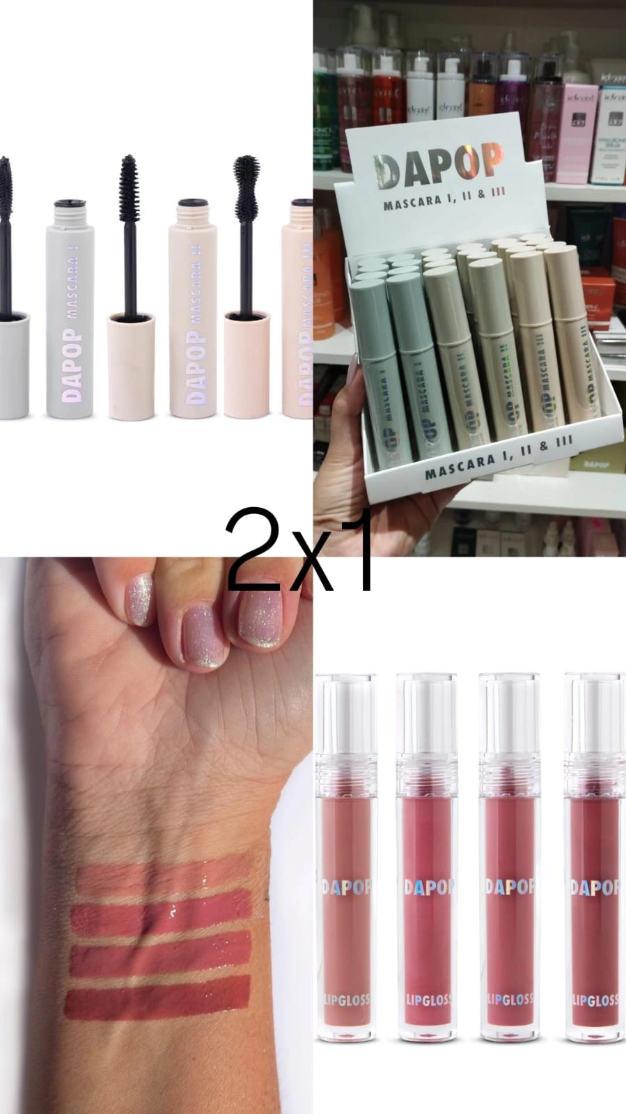 2X1 - RIMEL DAPOP + LIP GLOSS CON COLOR