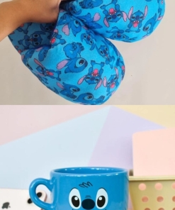 COMBO STITCH AZUL -  PANTUFLAS + TAZON