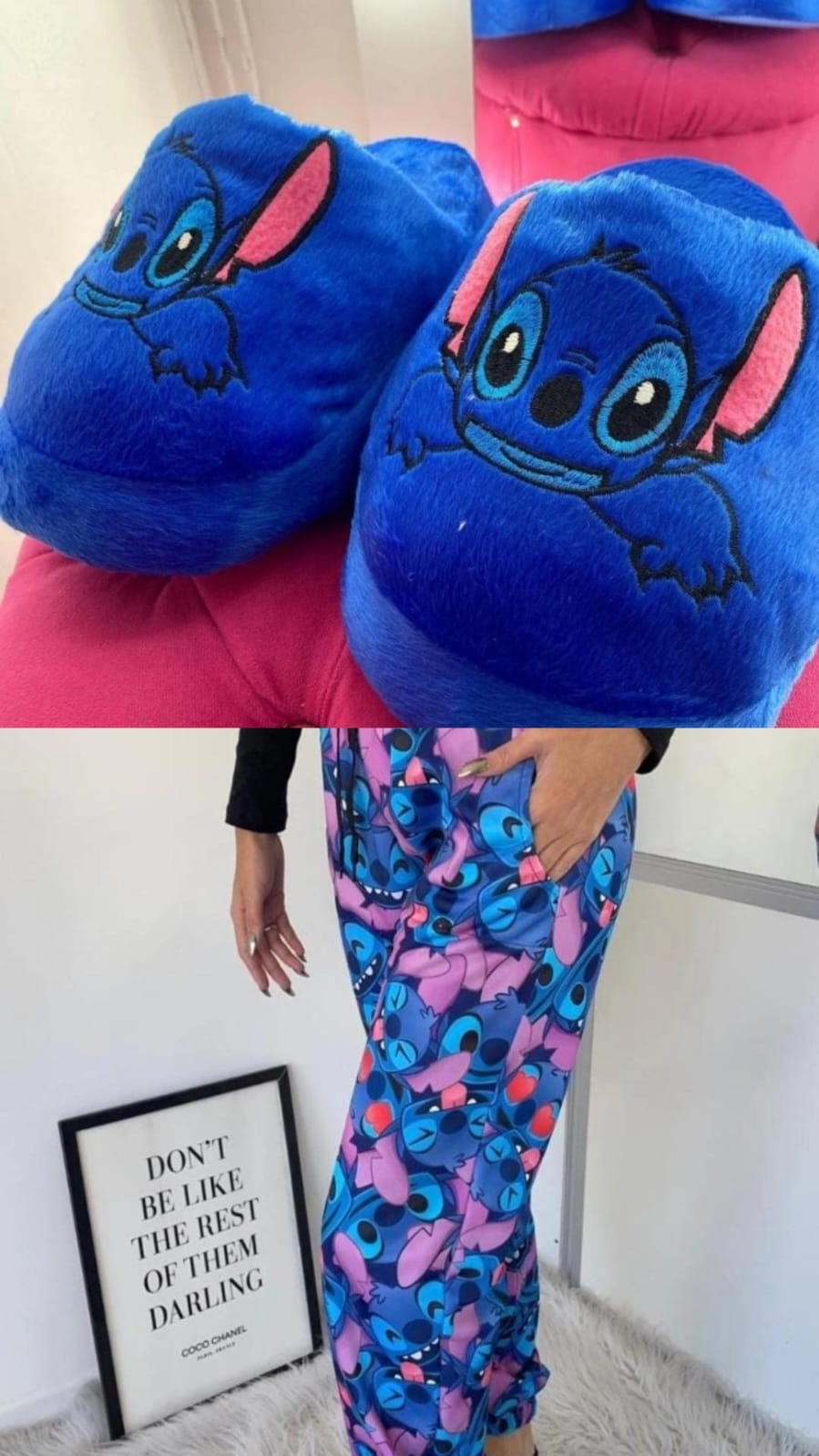 COMBO STITCH JOGGERS + PANTUFLAS STITCH