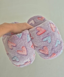 PANTUFLONES POLAR VIOLETA - PANTUFLAS