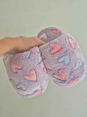 PANTUFLONES POLAR VIOLETA - PANTUFLAS