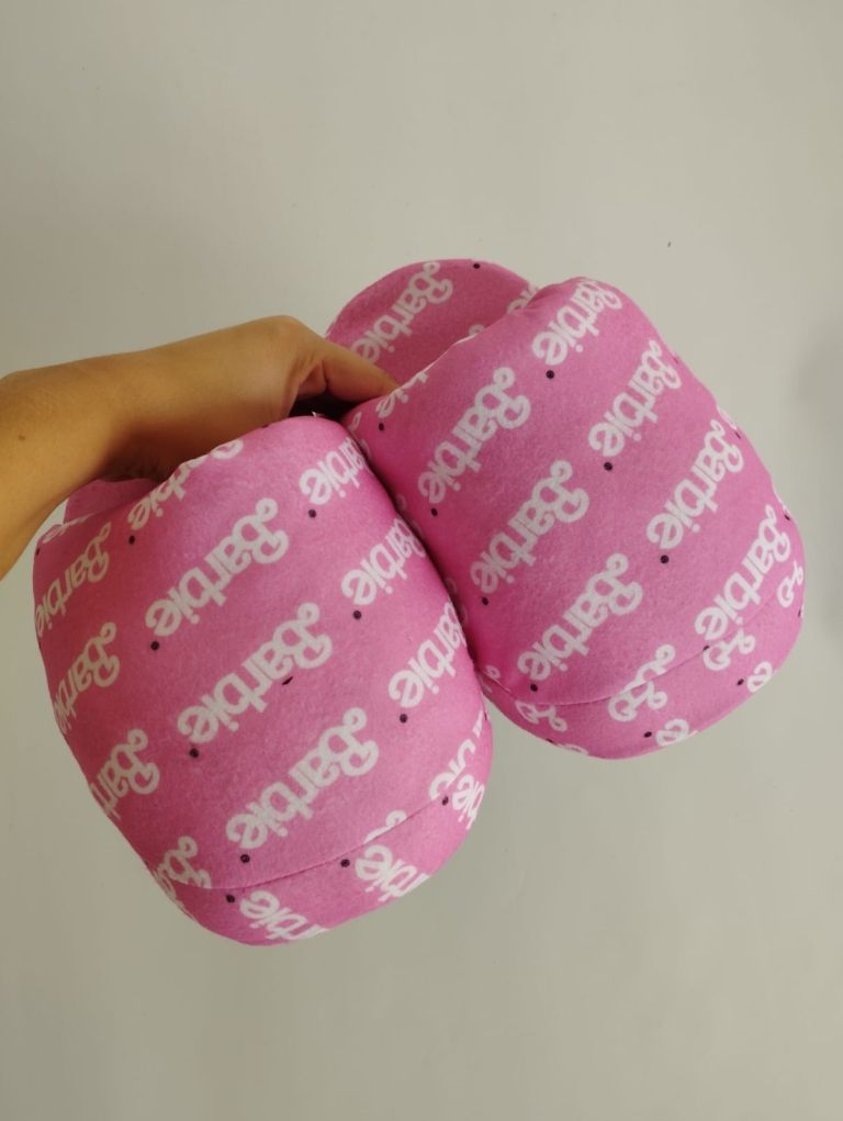 COMBO BARBIE - COMBO ROSA - PANTUFLAS + REMERON - Imagen 2