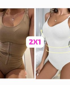 2X1 - BODYS CON FAJA MODELADORA - BODY CON GANCHITOS + BODY SIMPLE